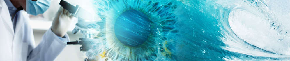 Avalanche Biotechnologies Header Image: Scientist, Eye, Wave